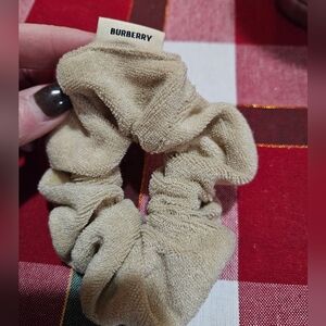 Burberry Beige Hair Scrunchie